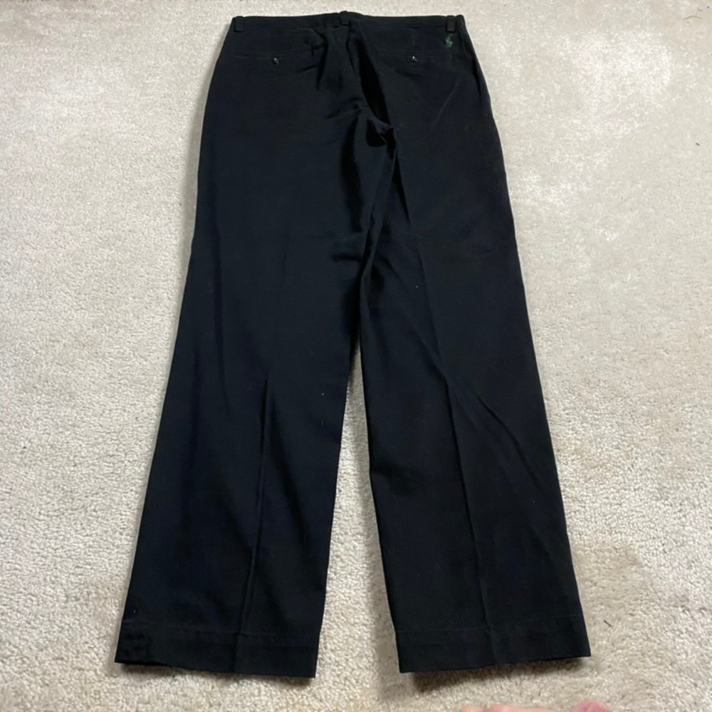 Polo Ralph Lauren Preston Pants Mens 32x32 Black Cotton Twill Straight Leg Chino